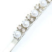 Picture of HAIR GRIPS SILVER BEAD & CRYSTAL 6CM